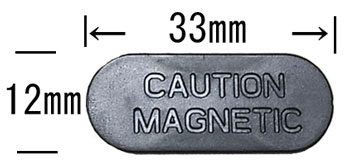 衣服に穴をあけないタイプのマグネット缶バッジ 缶バッチ夢