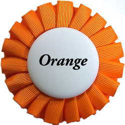 グログランロゼットオレンジ
