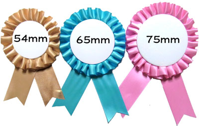 ロゼットリボン 65mm 75mm 缶バッチ 夢 ロゼットリボン 65mm 75mm 缶バッチ 夢